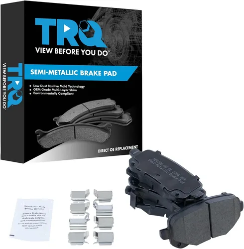 Vista 189 de TRQ Pastillas de freno delanteras semi metálicas compatibles con Ford Expedition 2018-2021 F-150 2018-2020 Lincoln Navigator 2018-2022
