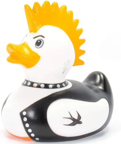 Vista 4 de Rock Idol - Juguete de baño de pato de goma de Bud Duck Elegante embalaje de regalo - "Rock the tub of love!" Seguro para niños Coleccionable