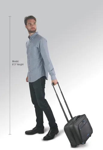 Vista 5 de Solo New York Bolsa para portátil con ruedas activas. Estuche con ruedas para viajes de negocios para mujeres y hombres. Se adapta a portátiles