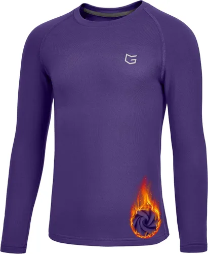 Vista 11 de G Gradual Camiseta Térmica de Compresión para Niños Jóvenes de Manga Larga con Forro Polar Camiseta Interior para Niños Fútbol Americano Béisbol
