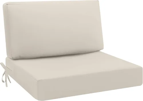 Vista 18 de idee-home Cojines impermeables para asiento de exteriores, cojines de repuesto para sofá y sillas de asiento profundo Hampton Bay, para césped