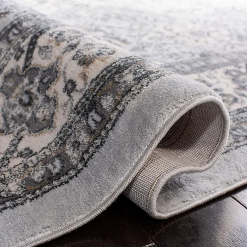 Vista 71 de SAFAVIEH - Colección Isabella, alfombra decorativa - 2'2" x 5', azul y crema, diseño oriental, no desprende pelusa y fácil cuidado, ideal para áreas
