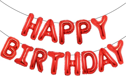 Vista 8 de Accevo Cartel de globos negros con letras Happy Birthday, 16 pulgadas, papel de aluminio, letras 3D, feliz cumpleaños para niños, adultos, unisex