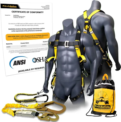 Vista 11 de KwikSafety SUPERCELL Safety Harness ANSI OSHA Fall Protection Gear