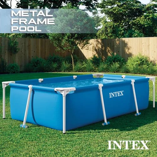 Vista 2 de Intex alberca para bebé, con marco rectangular 28270E (86 x 59 x 23 pulgadas)