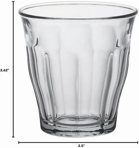 Vista 5 de Conjunto de 6 vasos Duralex Picardie, transparentes, Transparente