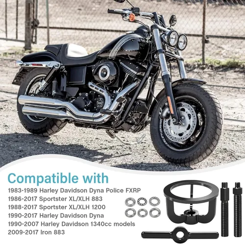 Vista 2 de Compresor de Resorte de Embrague Herramienta de Compresión Repuesto para Harley Davidson Softail Touring Sportster XL XLH 883 1200 Dyna Buell