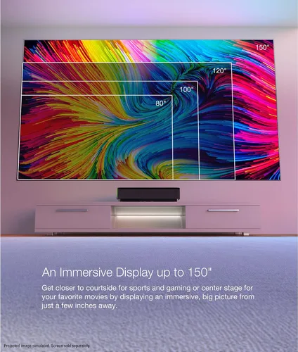 Vista 3 de Epson Proyector láser EpiqVision LS800 4K PRO-UHD de alcance ultra corto Negro