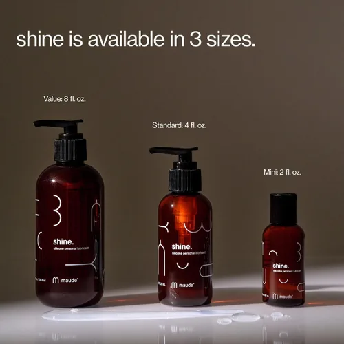 Vista 5 de Maude Shine Lubricante personal de silicona – Lubricante de silicona de larga duración, no pegajoso, hipoalergénico + lubricante personal sin