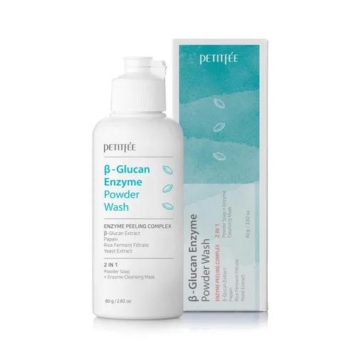 Vista 9 de Petitfee B-Glucan Enzyme Wash 0.04 oz*20ea - Limpiador facial, polvo limpiador con extracto de papaya papaína, extracto de arroz para exfoliación