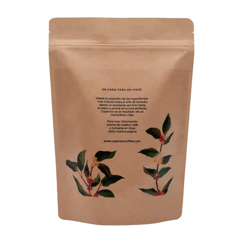 Vista 2 de Coperaco Supremo colombiano, café en grano entero, rico - cuerpo completo, perfil de taza que suele ser jugoso, afrutado y complejo, caramelo