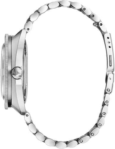 Vista 2 de Bulova - Reloj automático de acero inoxidable con esfera verde oceanógrafo 96B322 para hombre Bobinado automático