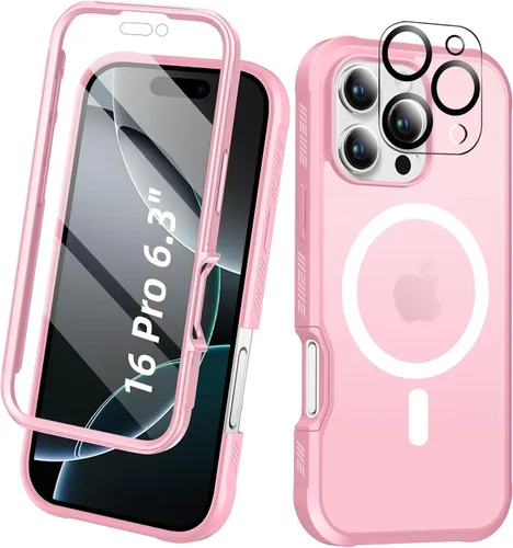 Vista 27 de Funda para iPhone 15 de cuerpo completo, protector de pantalla integrado, con protector de lente de cámara, [antiamarilleamiento], funda protectora