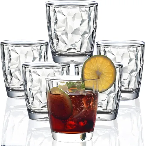 Vista 15 de Vasos irrompibles de Tritan de 10 onzas, vasos de acrílico inastillables, sin BPA, vasos de plástico duro, reutilizables, para cocina, agua, juego