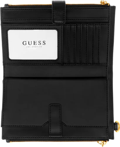 Vista 2 de GUESS Cartera organizadora de doble cremallera Laurel, Negro