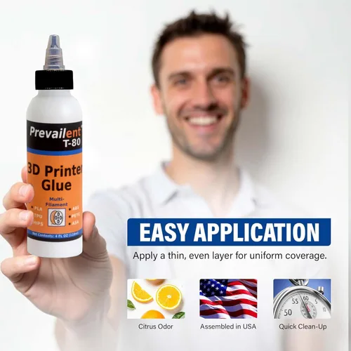 Vista 4 de Adhesivo para cama de impresora 3D para PLA, PETG, ABS, TPU y más, pegamento para cama para múltiples placas de construcción, reduce