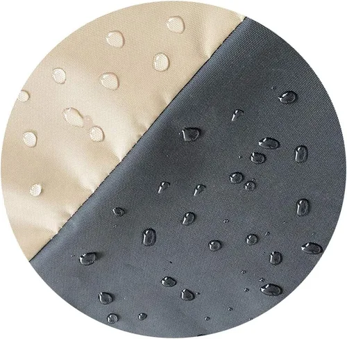 Vista 4 de Cubierta rectangular resistente al agua de 60 pulgadas para fogata de gas de patio al aire libre, 60 pulgadas de largo x 38 pulgadas de ancho x 24