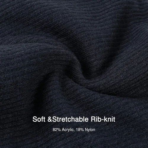 Vista 2 de Bufanda unisex con forro polar para el cuello, bufanda infinita de invierno para mujeres y hombres