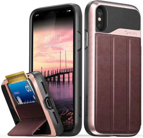 Vista 28 de VENA vCommute - Funda tipo cartera compatible con Apple iPhone 11 (6.1 pulgadas 2019), (protección contra caídas de grado militar) con tapa y ranura