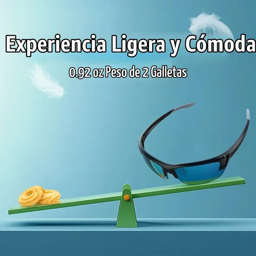 Vista 6 de Bloomoak Gafas de sol deportivas para golf, protección UV400 envolvente/marco ventilado que evita el empañamiento/claridad visual superior