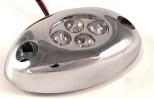 Vista 4 de Octane Lighting 1 módulo de acento cromado LED verde para motocicleta, marco picador de luz neón brillante