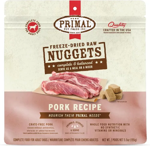 Vista 26 de Primal - Nuggets de alimento crudo liofilizado para perros, res, comida completa y balanceada, también se puede utilizar como complemento o premio