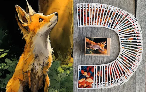 Vista 7 de Cyberpunk Gatos y Perros Biker Gang Playing Cards (Poker Deck 54 Cartas Todas Diferentes) Steampunk Tough Biker Cyberpunk Gang Card Jugando Gatos