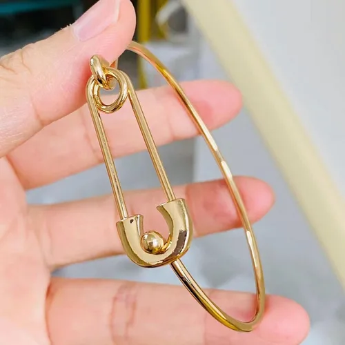 Vista 6 de Brazaletes de oro para mujer, brazaletes indios apilables de múltiples capas abiertos, pulseras gruesas de oro bohemio, pulseras indias de cadena