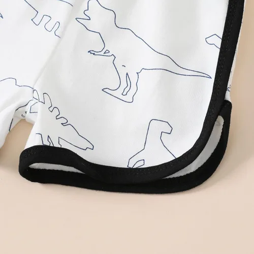 Vista 7 de MLAGJSS Conjunto de pantalones para bebés y niños, manga corta, 2 piezas, estampado de letras, blusacamiseta y pantalones cortos chinos