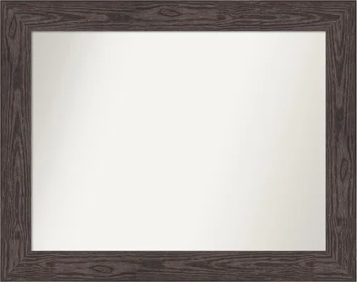 Vista 521 de Amanti Art Espejo personalizado, espejo de baño negro puente, espejo de pared o espejo de tocador de baño sobre el fregadero (26 x 26 pulgadas)
