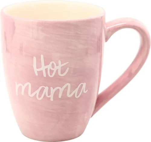 Vista 6 de Pavilion - Taza de café grande de cerámica con diseño de texto "Mama Bear", compatible con microondas y lavavajillas, tazas altas de café o té