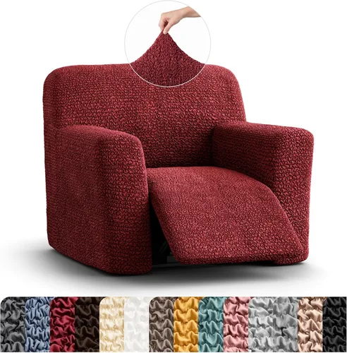 Vista 47 de PAULATO BY GA.I.CO. Funda para sillón reclinable, funda de ajuste suave, protector elástico de muebles reclinables de 1 pieza, tela hipoalergénica
