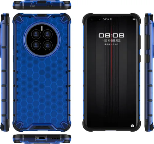 Vista 40 de Pzwoxukhov Funda compatible con Huawei Nova 3i, compatible con Huawei P Smart+ 2018 Honeycomb Anti-Drop Shock-Absorbing Case Negro