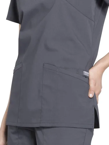 Vista 3 de Cherokee Mujer Scrubs Top Workwear Profesionales Mock Wrap WW655