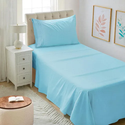Vista 62 de Mejoroom Juego de sábanas tamaño individual – Sábanas individuales de Hotel Collection – Sábanas y fundas de almohada con sábana bajera de bolsillo