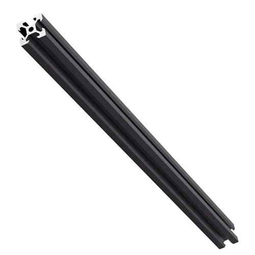 Vista 4 de 4 unids 2020 V tipo perfil de aluminio 27.559 in marco de extrusión negro anodizado riel lineal europeo para impresora 3D