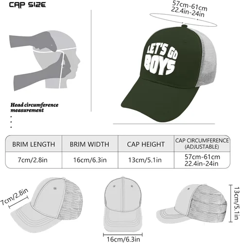 Vista 4 de Hats Let's go Boys Baseball Caps for Women Vintage Dad Hats Adjustable