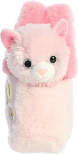Vista 4 de Aurora Fashion Fancy Pals Pastel Rainbow - Gatito de peluche - Compañeros sobre la marcha - Accesorios elegantes - Rosa 7 pulgadas