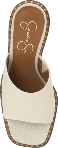 Vista 5 de Jessica Simpson Womens Lendrila Leather Slip-On Heels