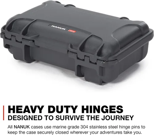Vista 10 de NANUK 909 Funda rígida impermeable con inserto de espuma para GoPro Hero 9 y 10 - Grafito (909-GOPH97)