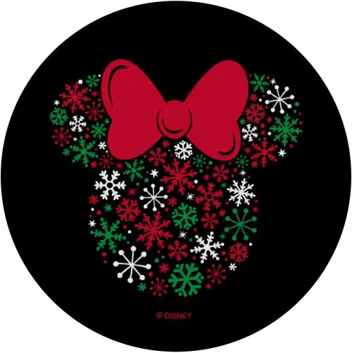 Vista 3 de Disney Minnie Mouse Icon Holiday Snowflakes PopSockets - Agarre y soporte para teléfonos y tabletas, Negro