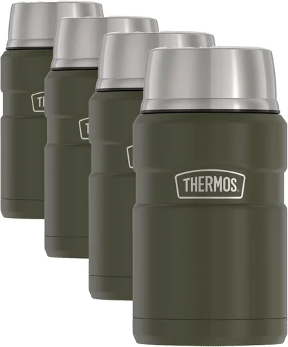 Vista 25 de THERMOS Stainless King Tarro de alimentos aislado al vacío con cuchara, 16 onzas, verde militar