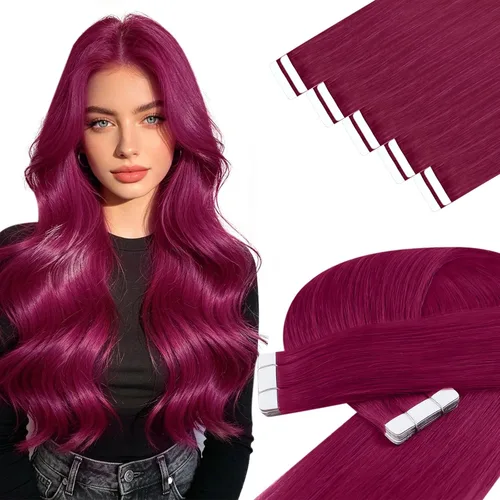 Vista 141 de YoungSee Extensiones de Cabello Humano con Cinta Balayage Extensiones de Cabello con Cinta Marrón Oscuro Extensiones de Cabello con Cinta Ombre