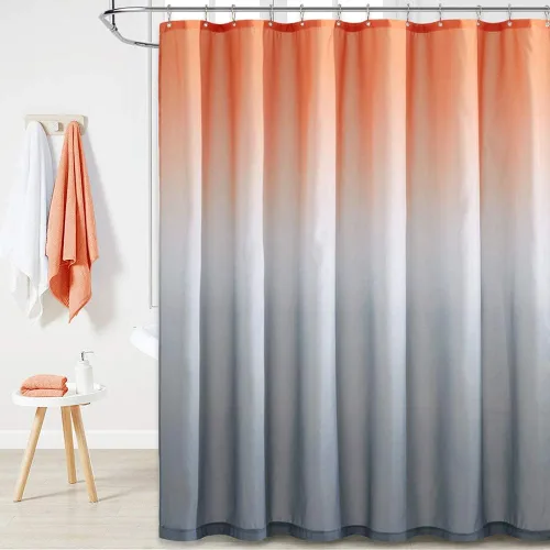 Vista 9 de KGORGE Cortina de ducha para baño, impermeable, con patrón de plantas, tamaño de cabina, decoración de baño para tina, inodoro, spa, 36 pulgadas