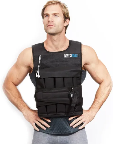 Vista 11 de RUNmax Chaleco con peso ajustable de 20 libras a 150 libras con opción de hombreras para hombres y mujeres