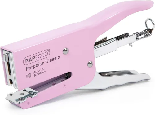 Vista 8 de Rapesco 1346 Alicates de grapado clásicos de marsopa, capacidad para 45 Azul polvoriento