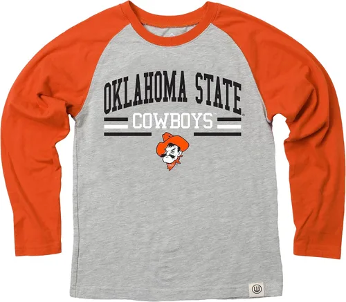 Vista 44 de Wes and Willy NCAA playera raglán de manga larga para niños
