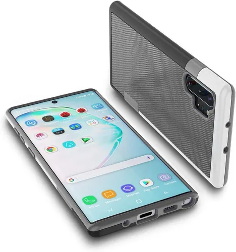 Vista 45 de Jeylly Funda para Galaxy S7, [3 colores] Slim Hybrid Impact Rugged Soft TPU Negro