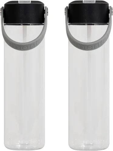 Vista 12 de Elemental Botella de agua Splash con pajilla, botella de agua reutilizable de plástico Tritan sin BPA con correa, ideal para viajes, gimnasio