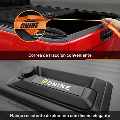 Vista 5 de ONINE Pull-Lock-Go Funda retráctil rígida para tonel, ajuste personalizado 2015-2026 Chevy Colorado/GMC Canyon, cama de camión de 5 pies (156.7 cm)